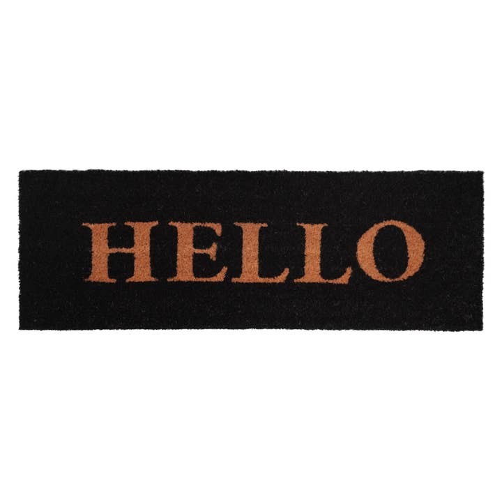 Calloway Mills - Wholesale Door Mat - Calloway Mills Block Hello Doormat Black/Natural