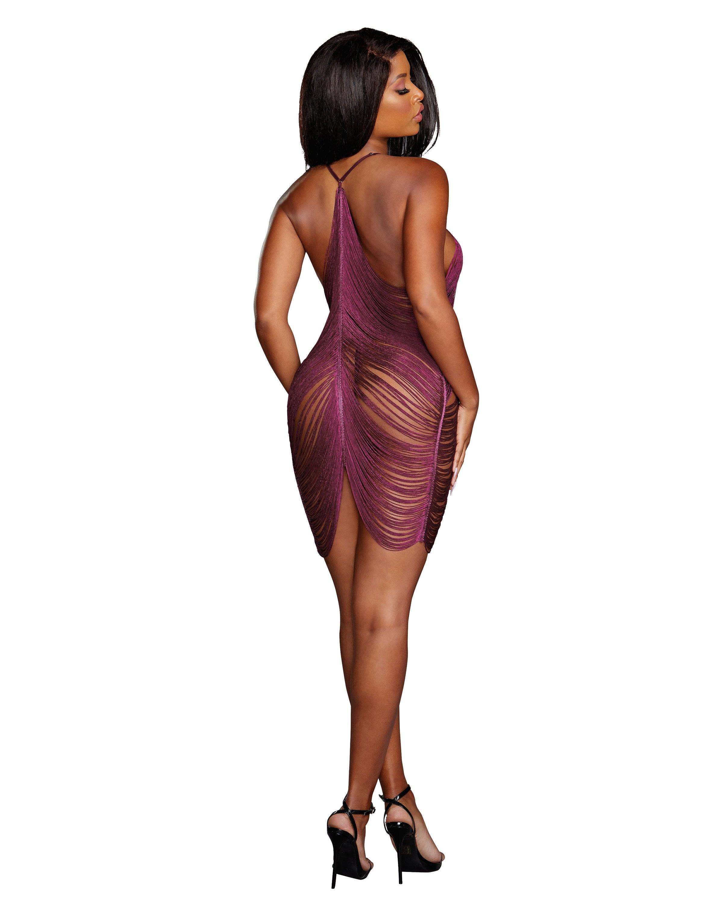 Dreamgirl International - Wholesale Chemise - Women's - Draped Fringe Chemise8