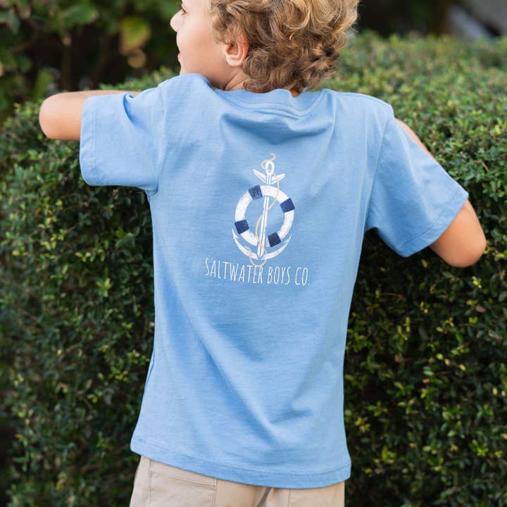 Anchor Graphic Boys Tee for wholesale by Saltwater Boys Company