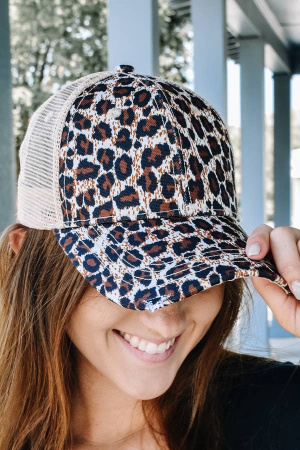 Glittering South - Vendita all'ingrosso Cappellino da camionista - Donna - Cappello Camionista Leopard0