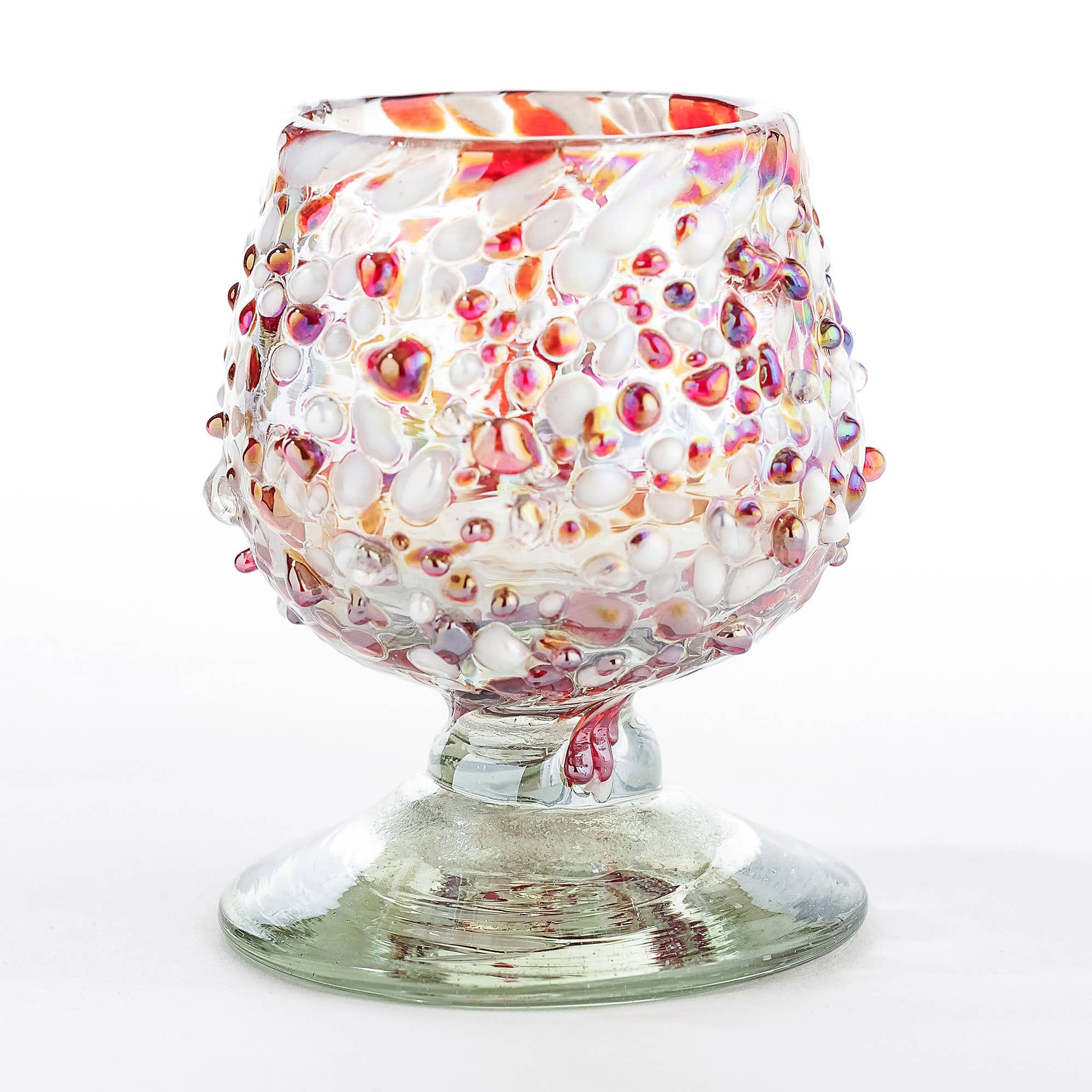 MEXTEQUIL - Wholesale Shot Glass - Hand Blown Shot Glasses Mini Copitas Set of 4- 2Oz -Christmas13