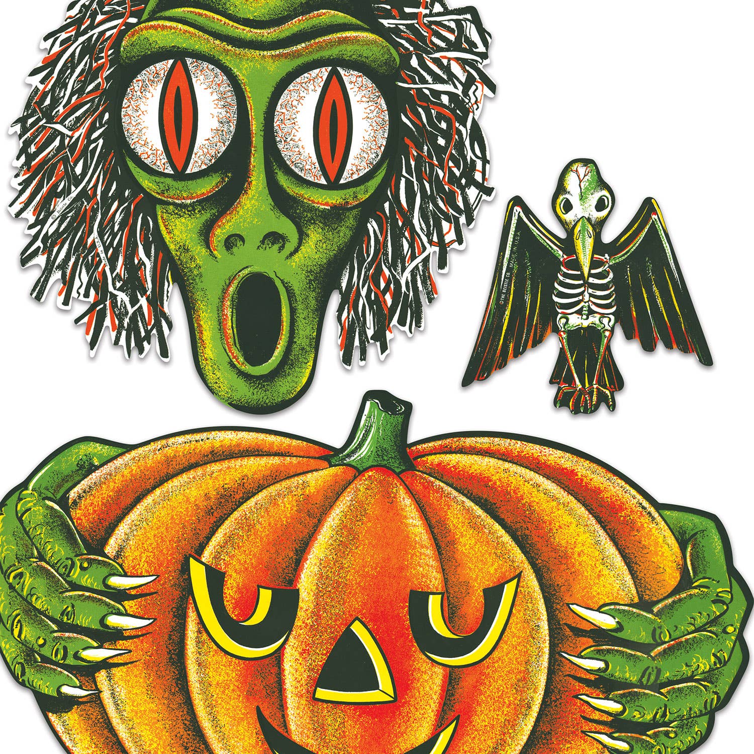 Beistle – Großhandel Ausschnitte – Vintage Halloween Totempfahl-Ausschnitte, 15 cm-71 cm, 6/Stk.2