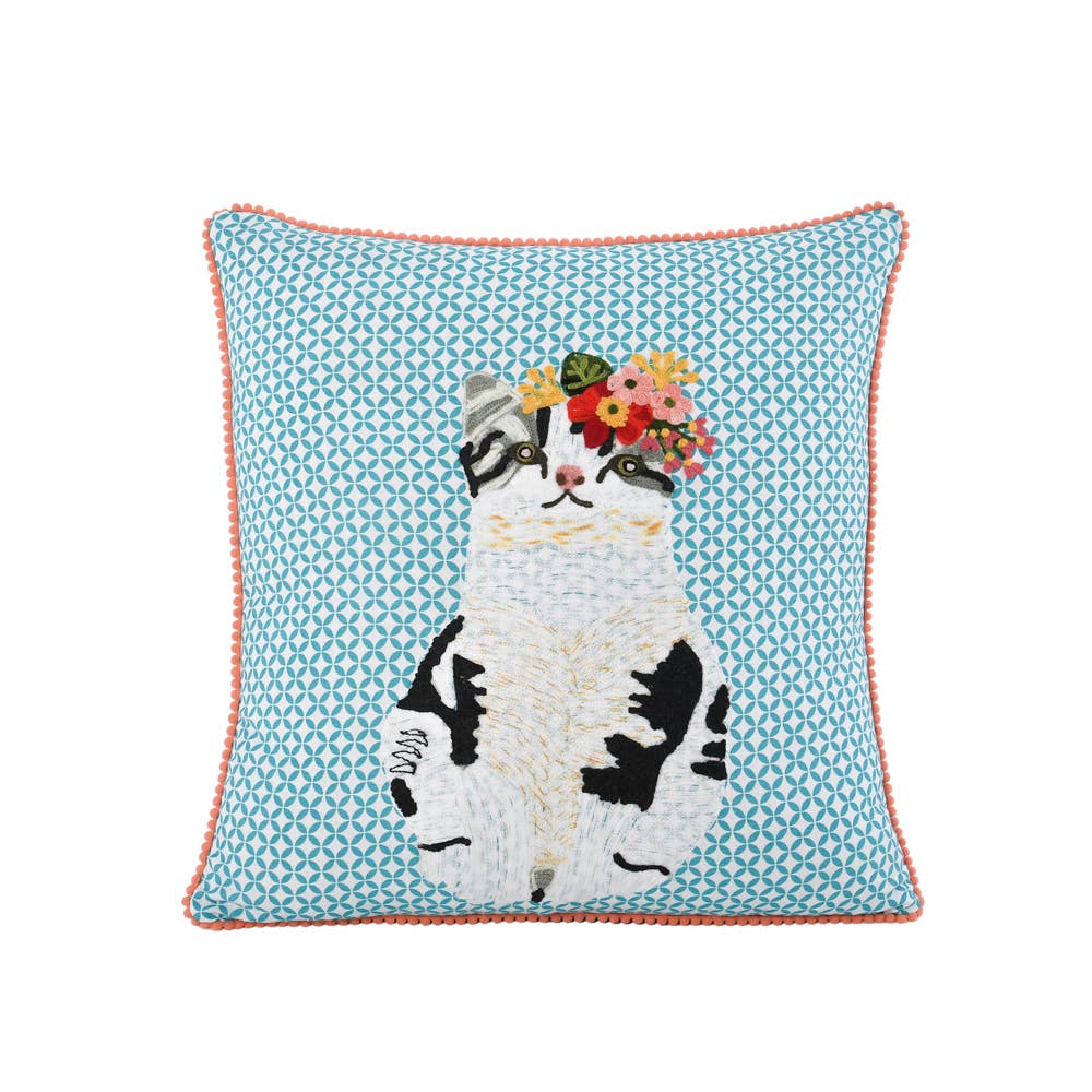 Karma Living - Venta al por mayor Cojín decorativo - 2ABCC24541_TLCR Set de 2 cojines bordados 18x181