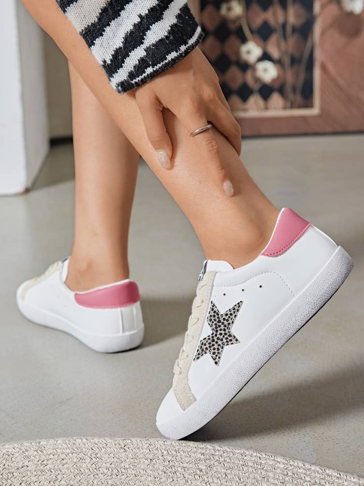 Fuchsia lace-up sneakers - Stacy for wholesale on Faire1