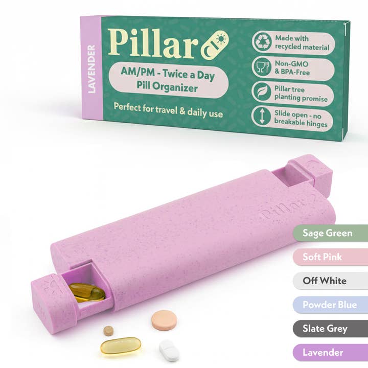 Sequence - Wholesale Pill Organizer - Pillar AM/PM - Twice a Day - 7-Day Pill Organiser5