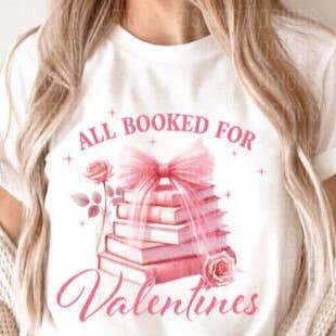 Valentines Day Book tee for wholesale by The Muddy Magnolia Boutique