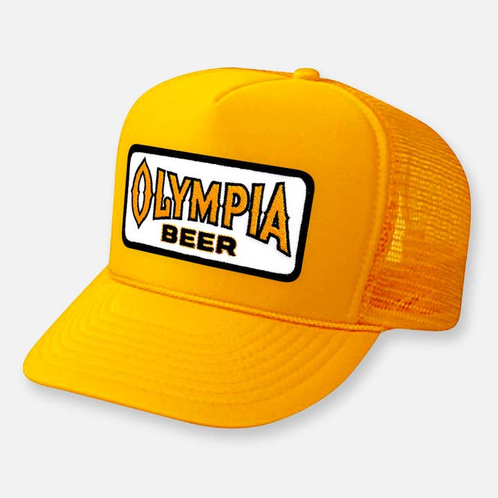 Webig Moto Company - Wholesale Trucker Hat - Unisex - OLYMPIA BEER CURVED BILL PATCH HAT6