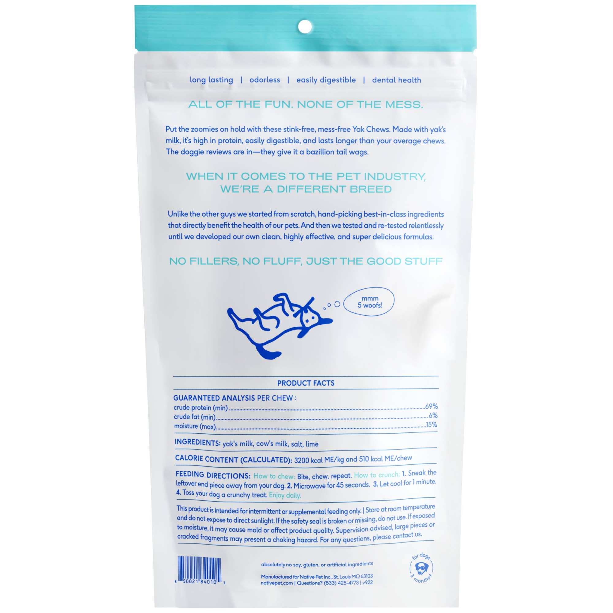 Native Pet - Wholesale Pet Treats - Dog - Yak Dental Chews , Himalayan Cheese Dog Treats10