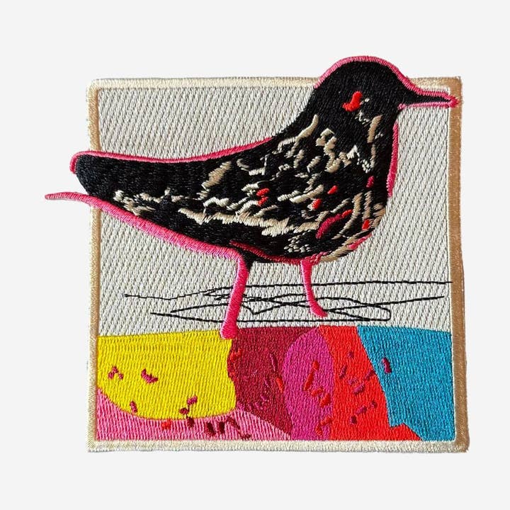 Embroidered Patch Messenger for wholesale by Isabelle Gougenheim Designs