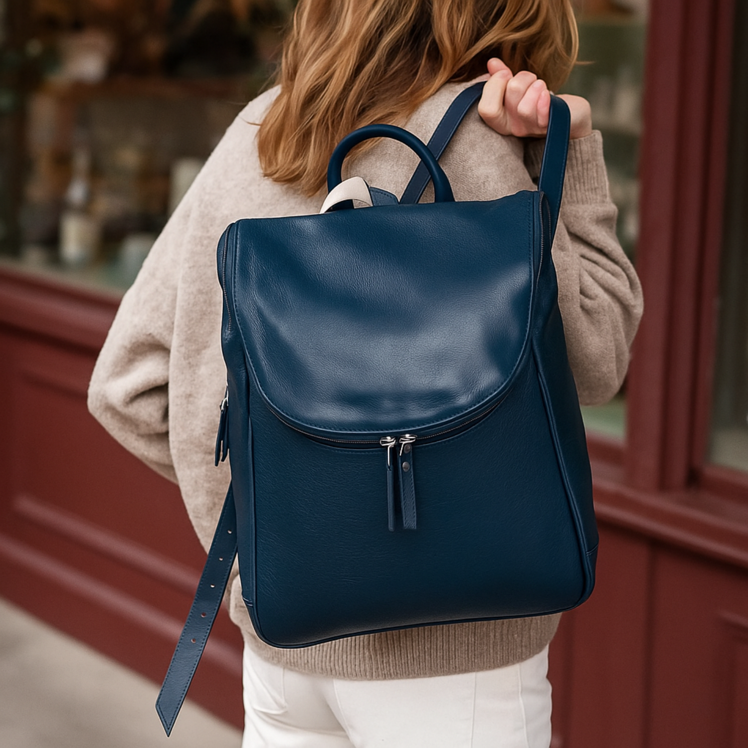 Hides – wholesale Ryggsäck - Unisex – Studentryggsäck i läder10