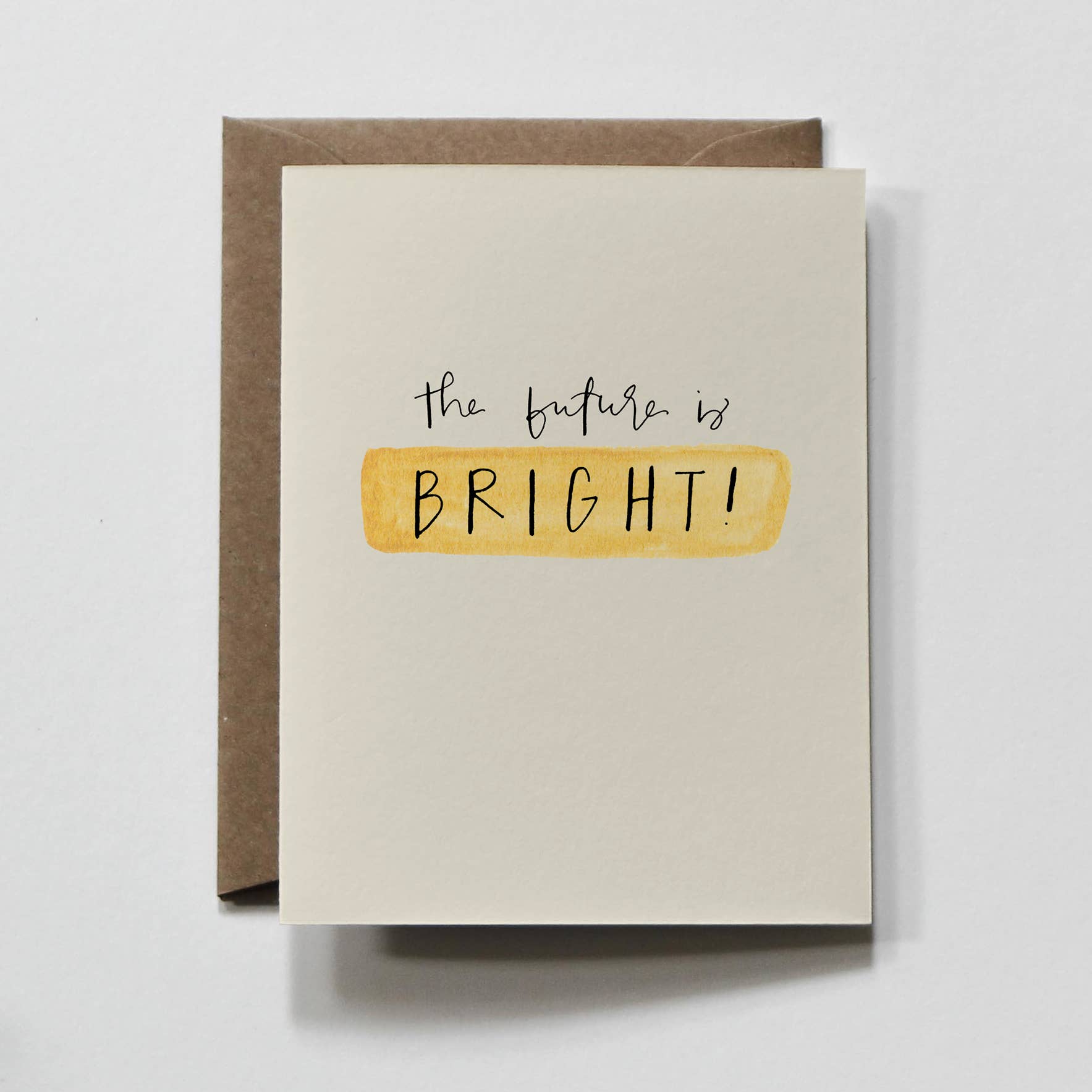 everglow handmade - Wholesale Encouragement Card - Bright Future | Yellow Encouragement Greeting Card