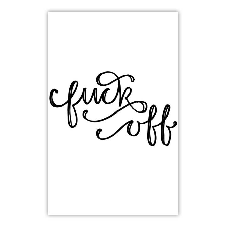 F Off - Gift Tag for wholesale by To The Moon and Back Prints