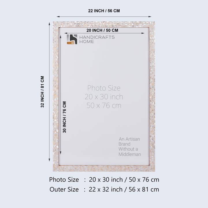 Handicrafts Home - Wholesale Picture Frame - 20x30 Mother of Pearl Picture Frames, 3 Color8