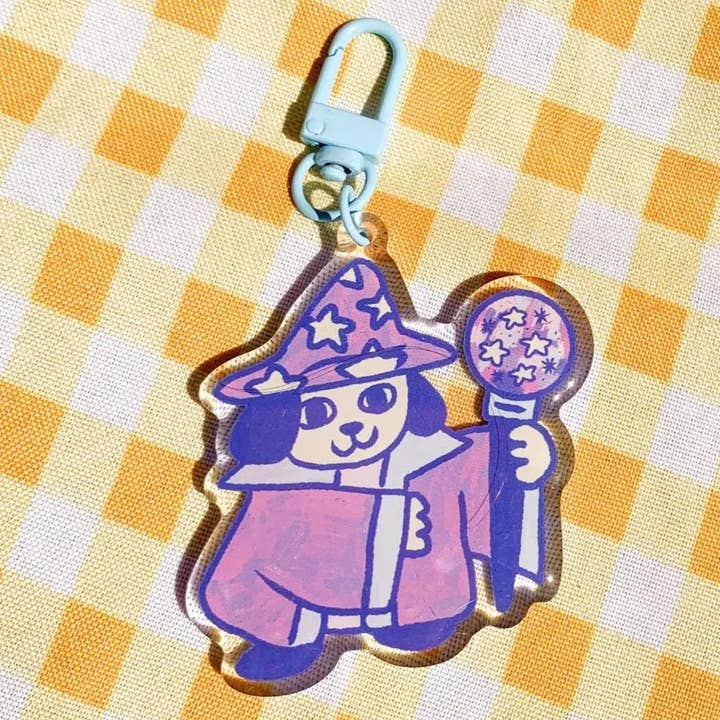 Bark Mage Acrylic Keychain Charm for wholesale by Sophie Heywood
