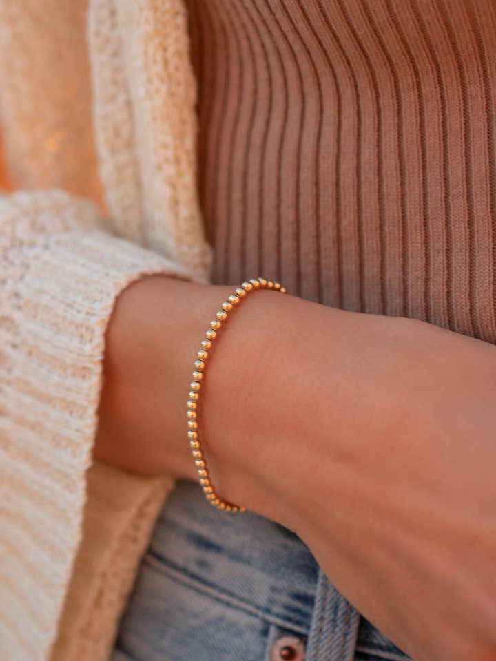 Bracelet à perles Aniston 3 mm pour la vente par Everly Made