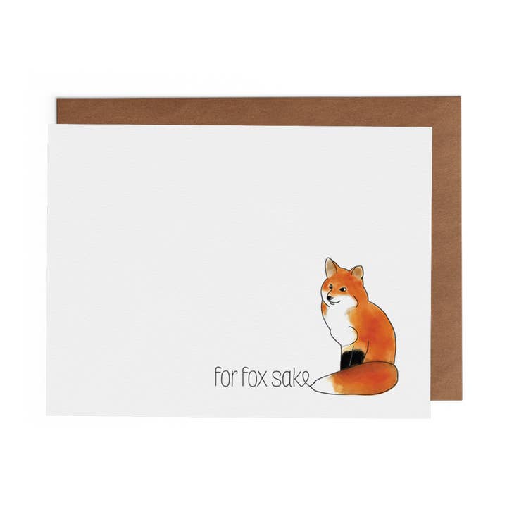 The Lost Art of Stationery - Wholesale Everyday Greeting Card - For Fox Sake