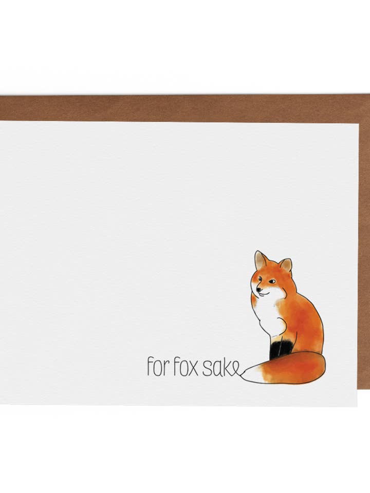For Fox Sake for wholesale by The Lost Art of Stationery
