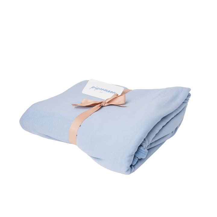 Chambray Swaddle Blanket for wholesale by Pipermoon