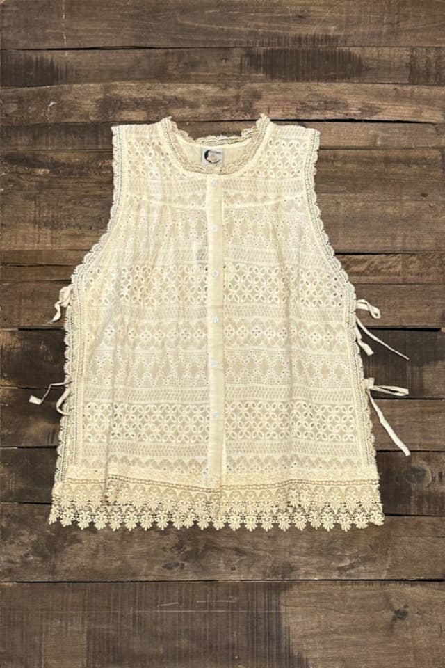 Jaded Gypsy - Wholesale Blouse - Women's - Eyes on You Top - Tea Stain1