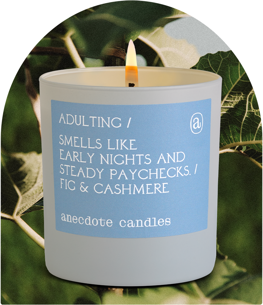 Anecdote Candles - Venta al por mayor Velas en tarros - Vela Adulting (Higo y Cachemir)9