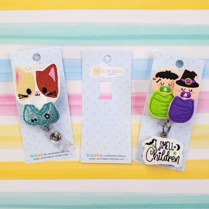 Lunar Rabbit Creations - Wholesale Badge Accessory - Women's - Bookworm Badge Pal Set