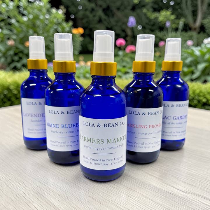 Rumsspray - 4 oz luft- och linnespray | koboltglas | vår för wholesale av Lola & Bean Co.