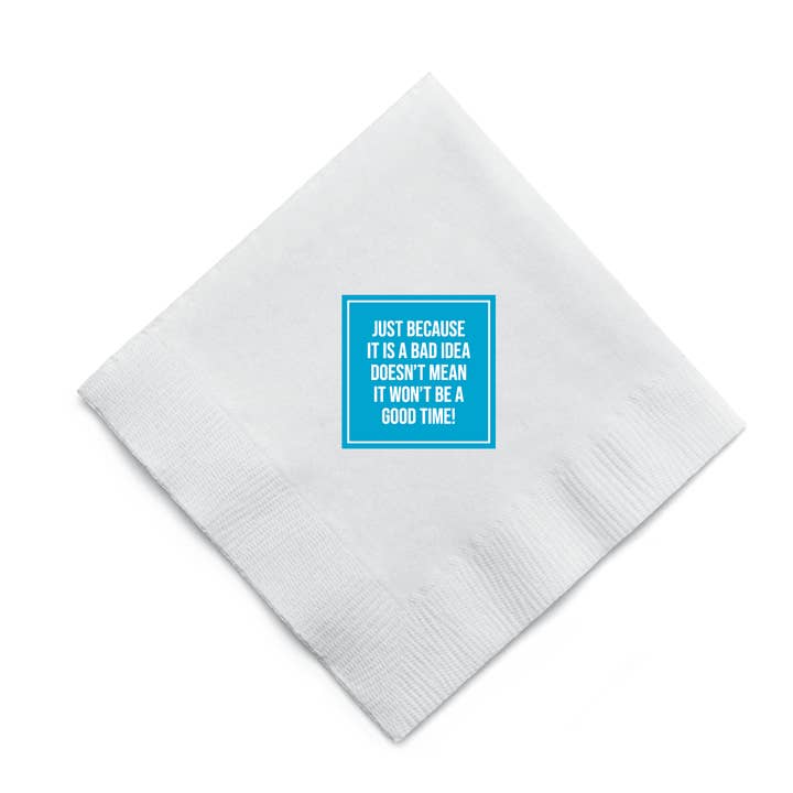 MADdesign - Wholesale Disposable Napkin - Bad Idea Cocktail Napkins