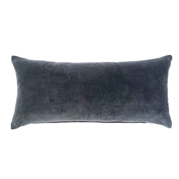 14x31 Vera Velvet Pillow Graphite for wholesale by INDABA HOME
