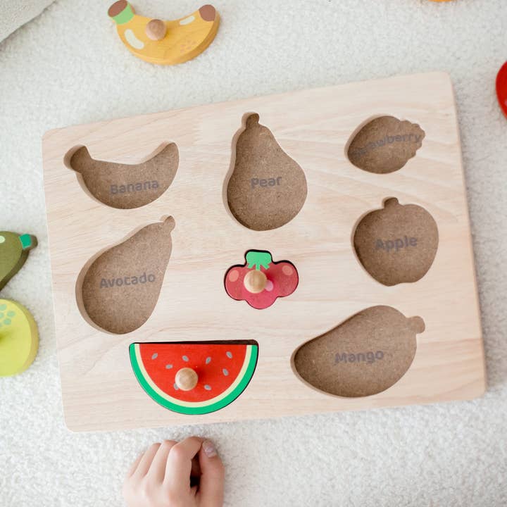 Q Toys - Wholesale Puzzle – Child - Fruit Knob Puzzle3