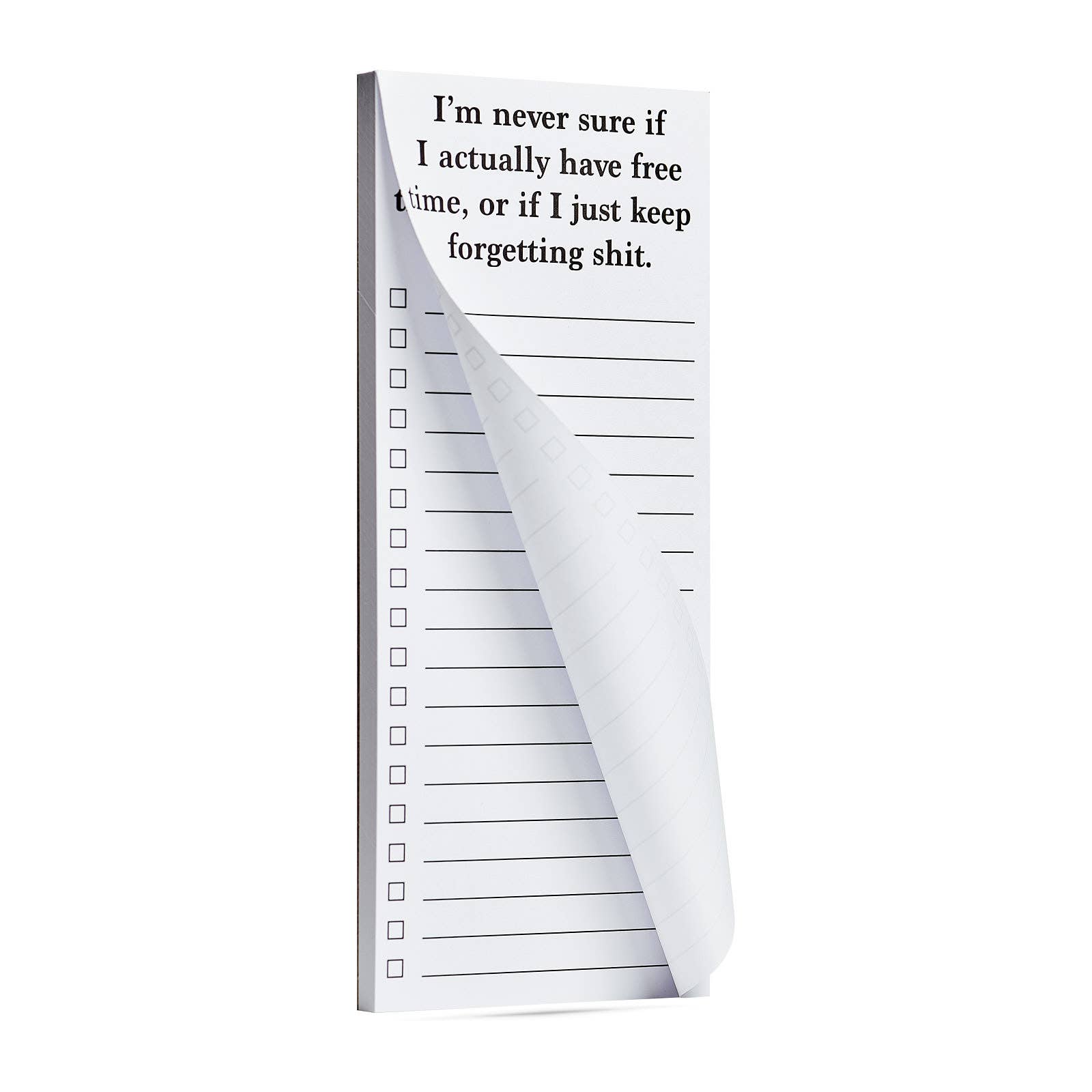 ellembee gift - Wholesale Notepad - I'm never sure if I actually have free time funny list pad2