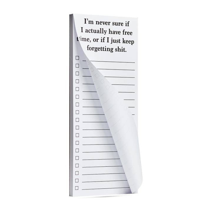 ellembee gift - Wholesale Notepad - I'm never sure if I actually have free time funny list pad2