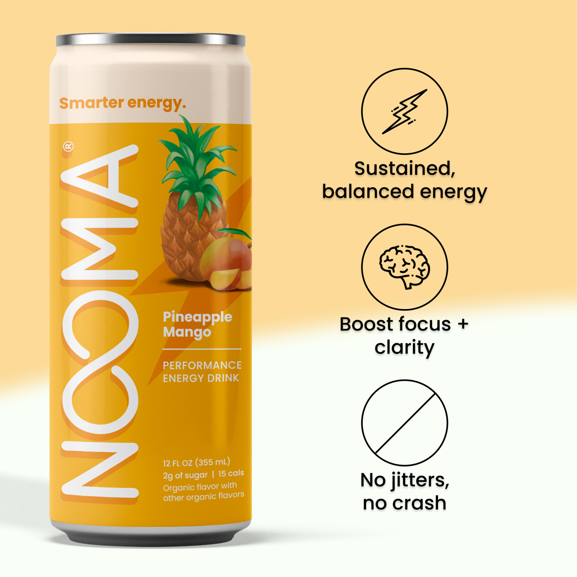 NOOMA - Wholesale Sports/Energy Drink - Performance Energy Drinks - Pineapple Mango (12-Pack)4