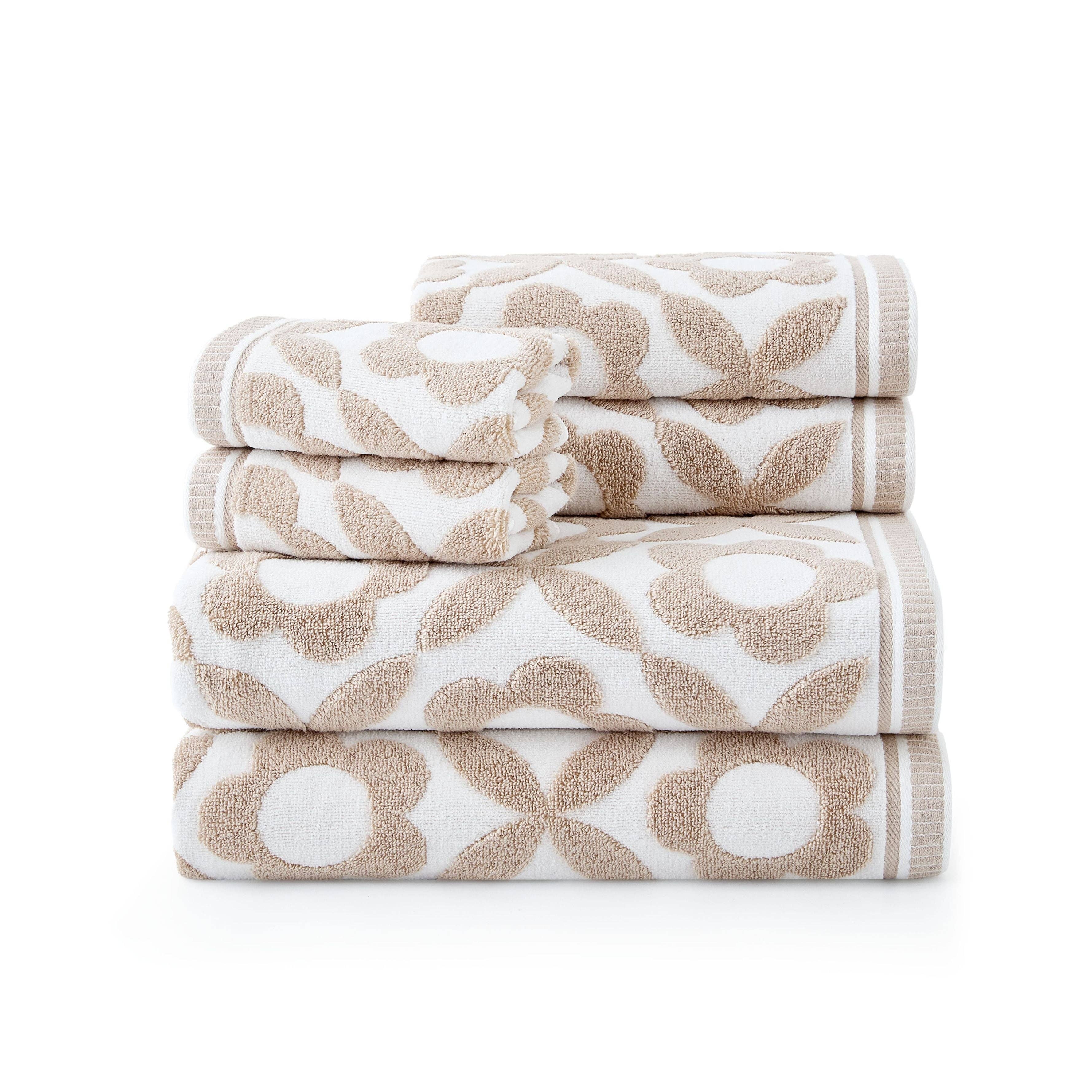 Caro Home - Wholesale Towel Set - Daisy Geo 6-Piece Towel Set0