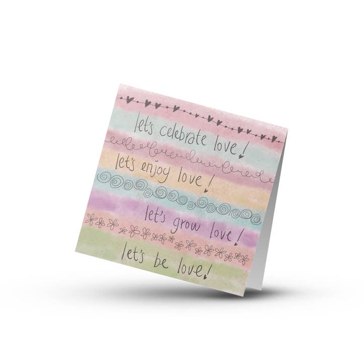 Be Love card for wholesale by Printed Hugs