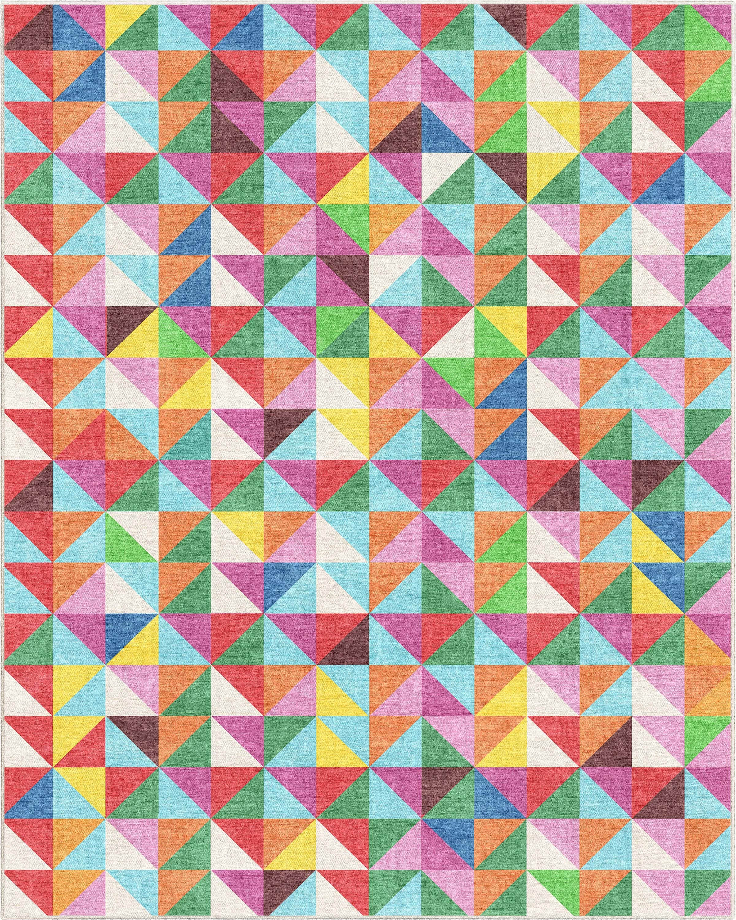 Well Woven - Wholesale Area Rug - Crayola Modern Tile Geometric Bright Multi Color Area Rug By Well Woven1