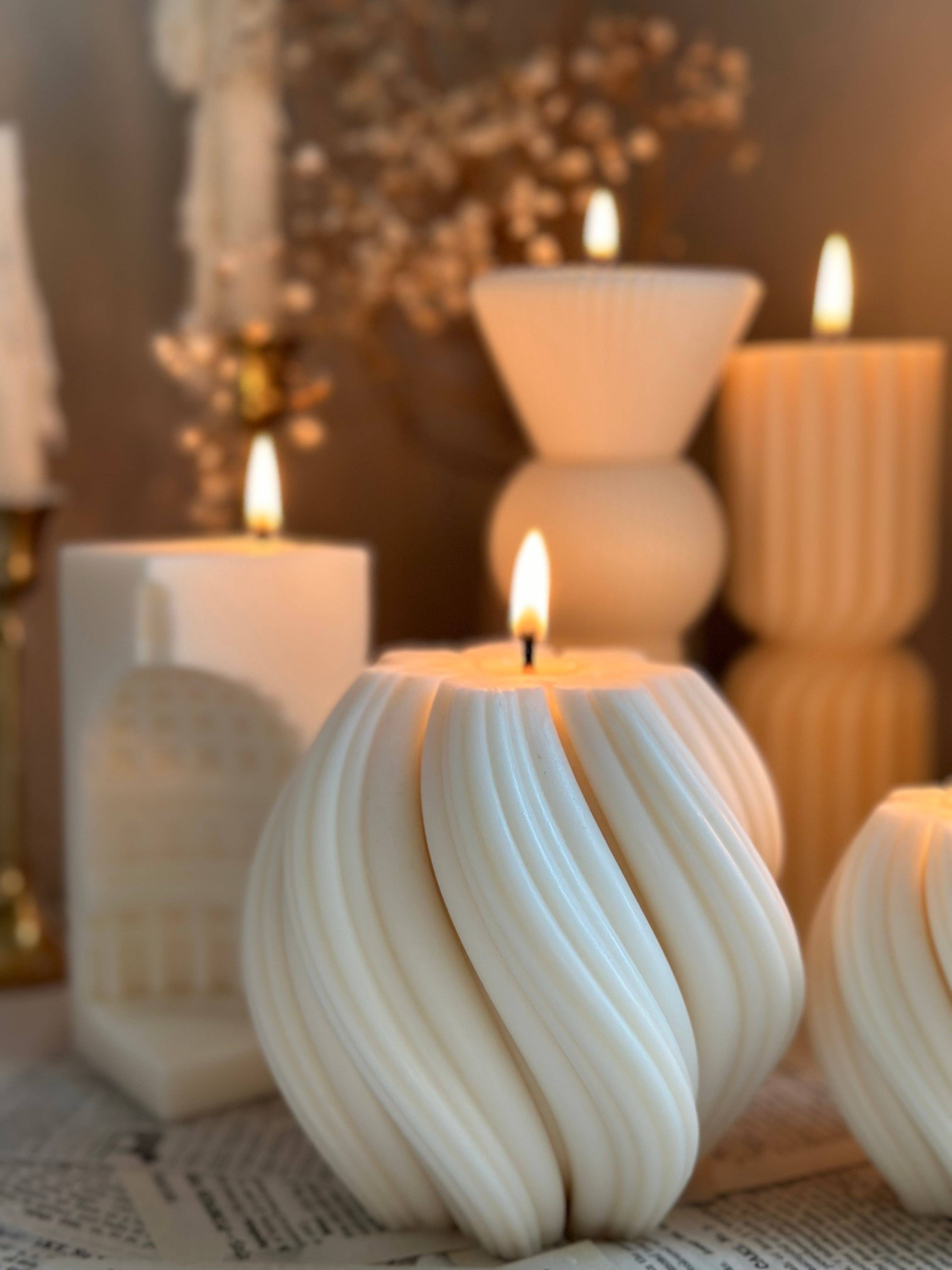 LA AROMA CANDLE CO. – Engroshandel Gavelys – Twisted Ribbed Candle3