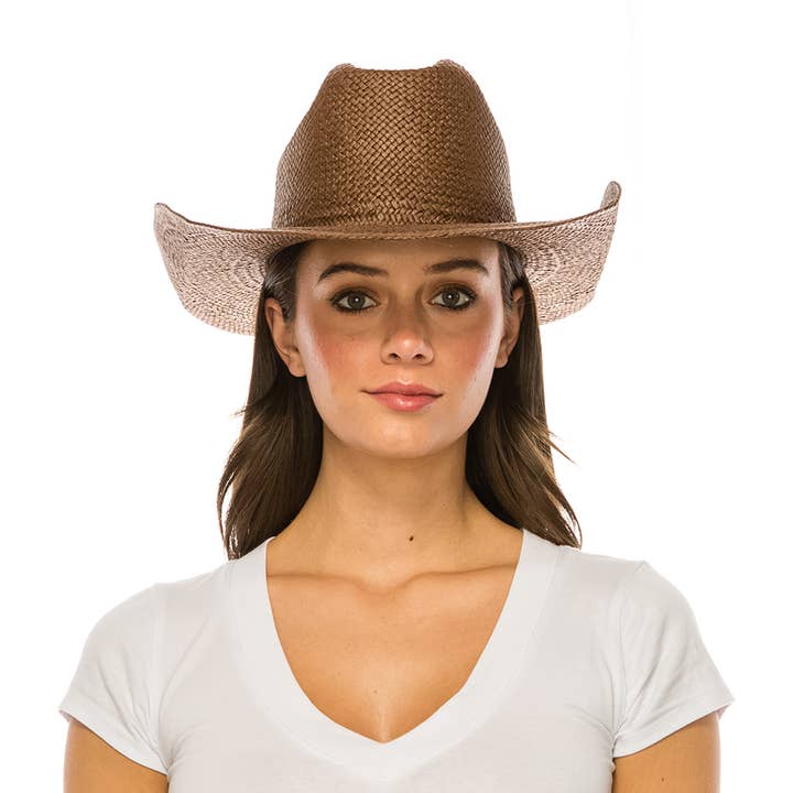 DNMC - Vente Chapeau de paille – femme - Chapeau de cowboy en paille Toyo tissé à la main - Toutes les couleurs en stock !6