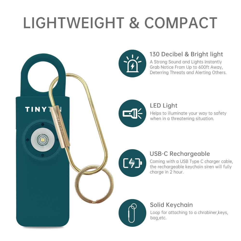 TinyTin - Wholesale Safety Alarm/Gear - TinyTin Personal Safety Alarm - 130 dB Alarm50