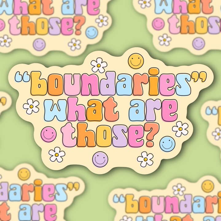 Grænser Hvad er det? klistermærke for engroshandel hos Sage and Virgo