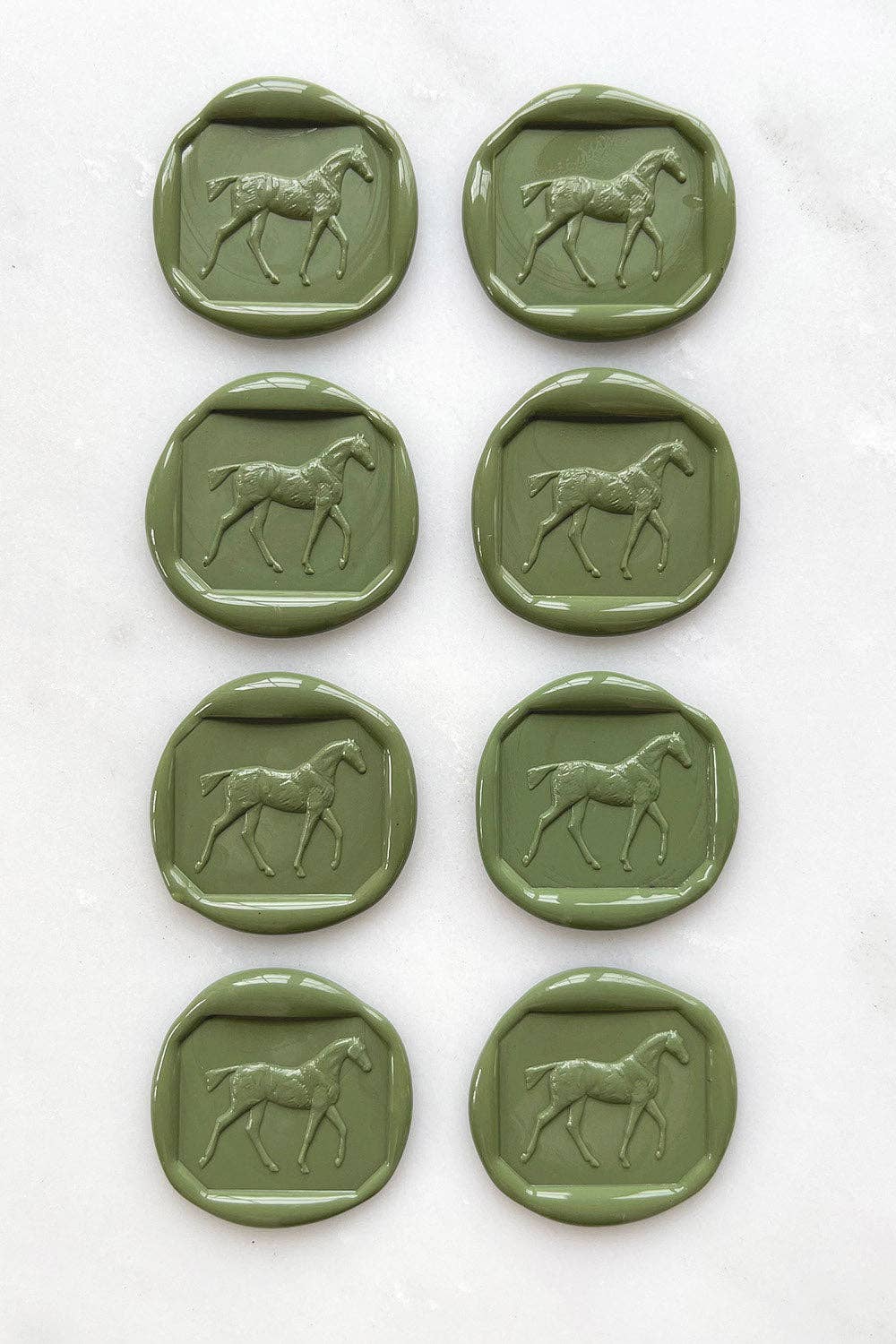Danielle Demers Studio - Wholesale Sealing Wax - Walking Horse Wax Seals, Boxed Set of 8, Avail. in 9 colors5