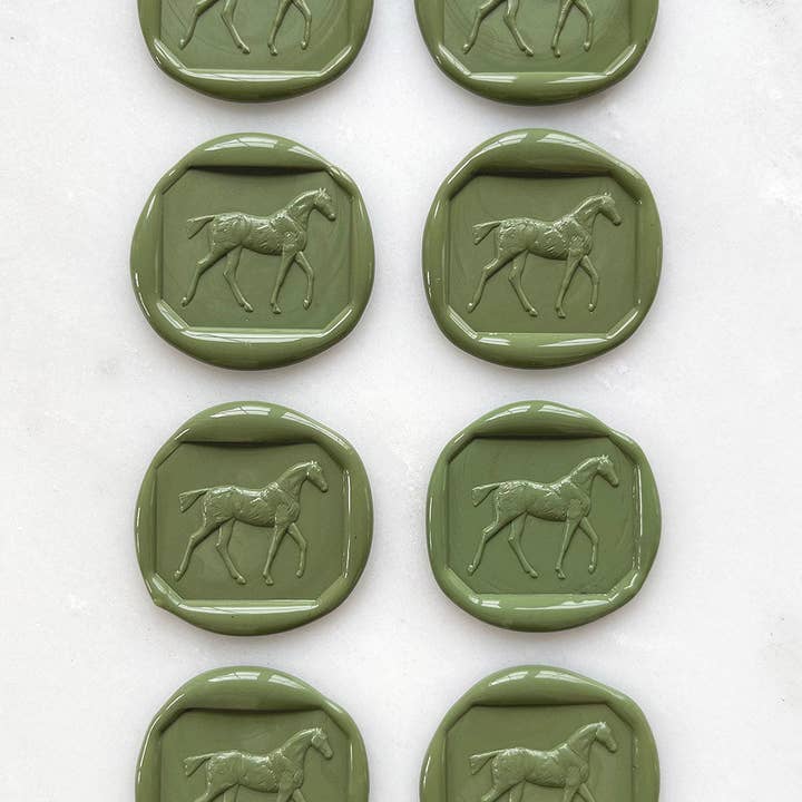 Danielle Demers Studio - Wholesale Sealing Wax - Walking Horse Wax Seals, Boxed Set of 8, Avail. in 9 colors5