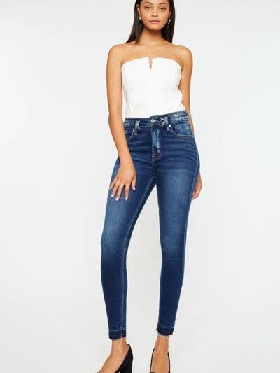 Jean skinny taille haute Kancan à taille haute pour la vente par ClassiQ