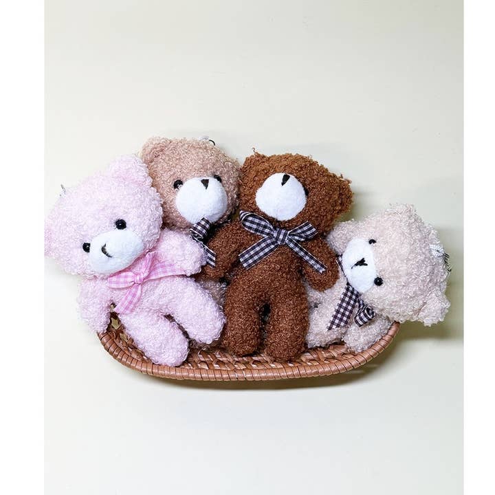 Cute Plush Bear Charm Keychain for wholesale by Funteze