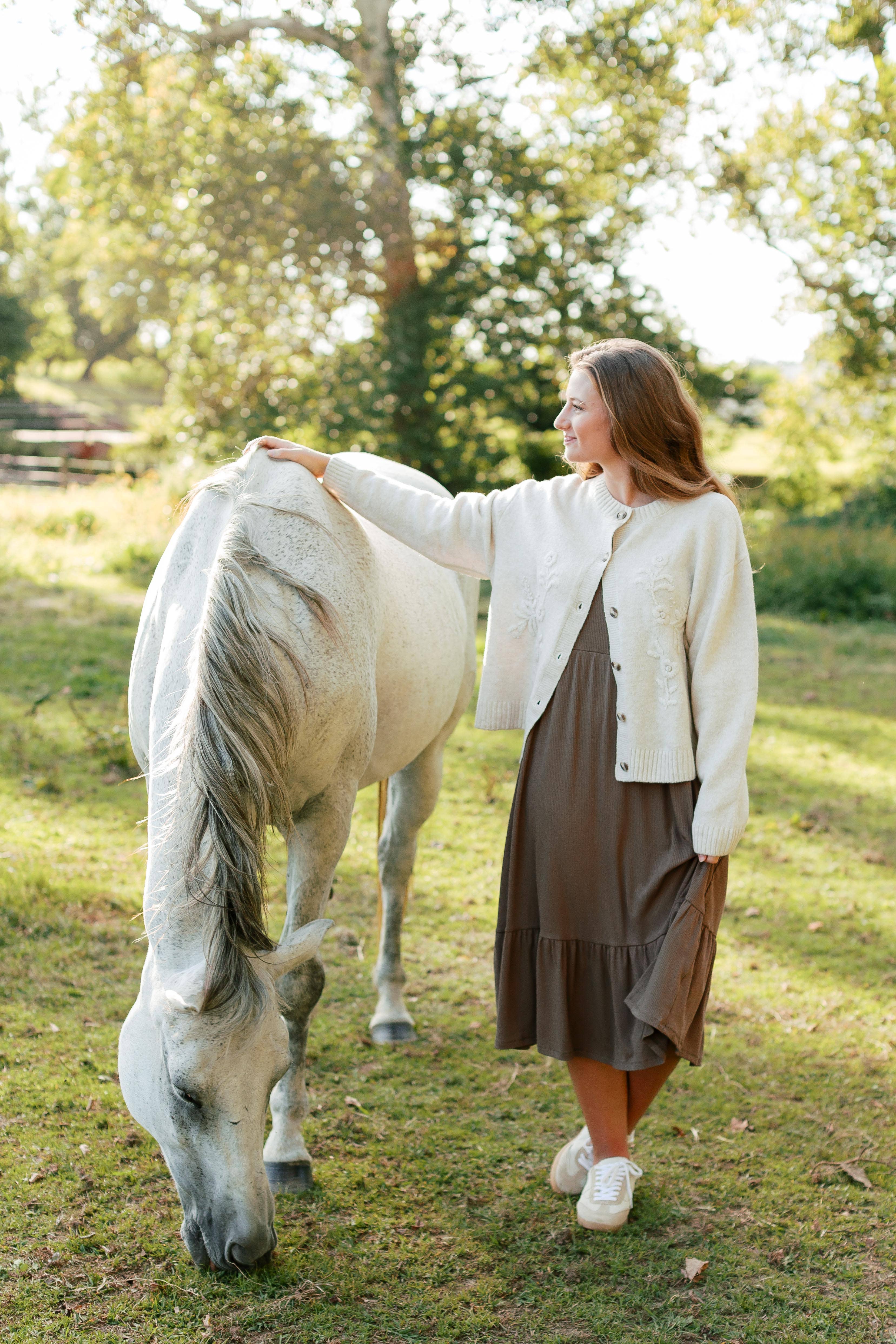 'Shiloh' Ribbed Tiered Midi Dress in Mocha FINAL SALE for wholesale on Faire6