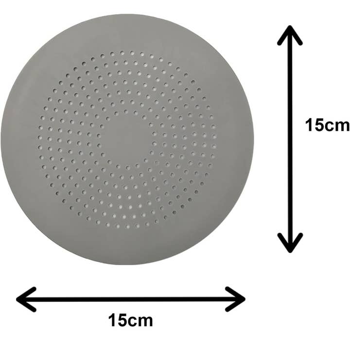 Vigor Path - Wholesale Sink Strainer/Stopper - Hair Catcher Round Silicone Hair Stopper with Suction Cup - Pack of 2 (Grey)7