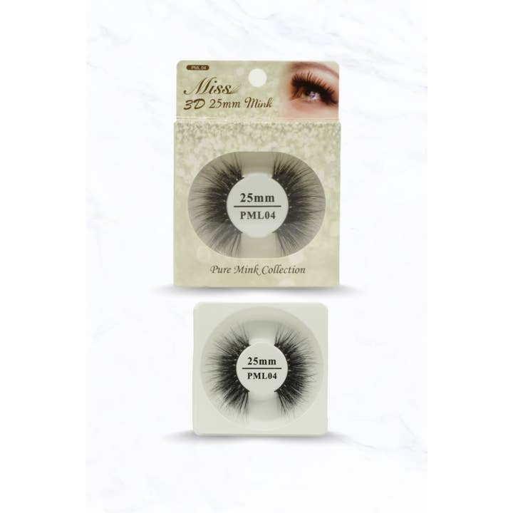 Suzie Q USA - Wholesale False/Fake Eyelashes - Miss 3D 25mm Mink PML 1-12
