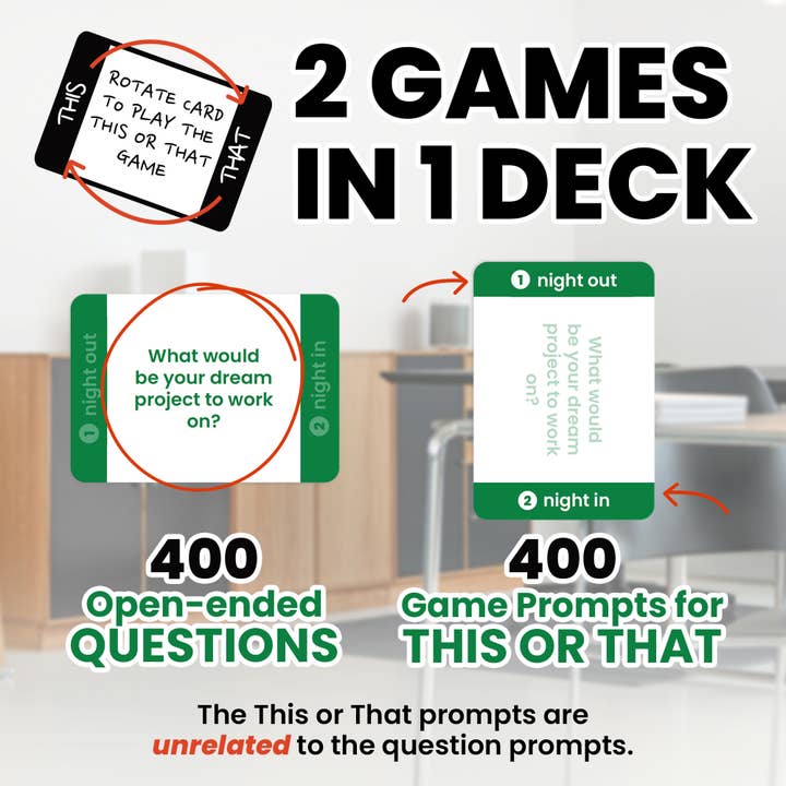 Upgraded Us - Wholesale Card Game - Conversation Cards for Coworkers - 400 Team Questions