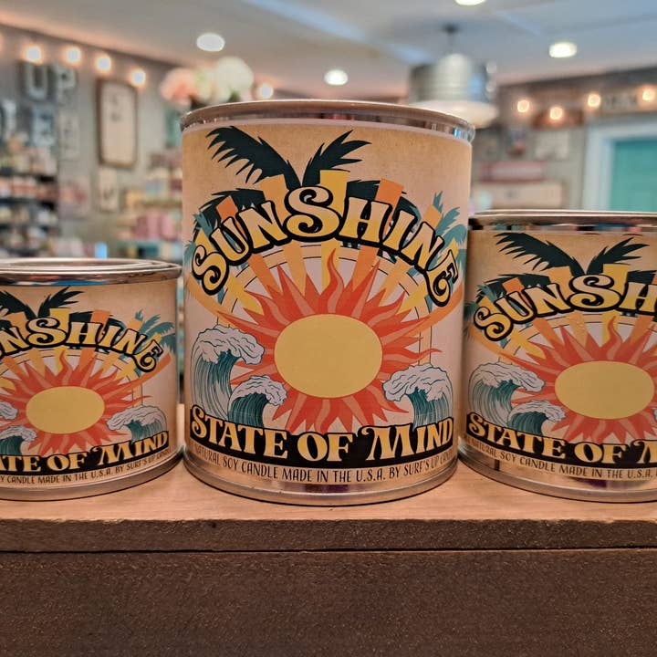 Sunshine State Of Mind Paint Can Candle for wholesale by Surfs Up Candle
