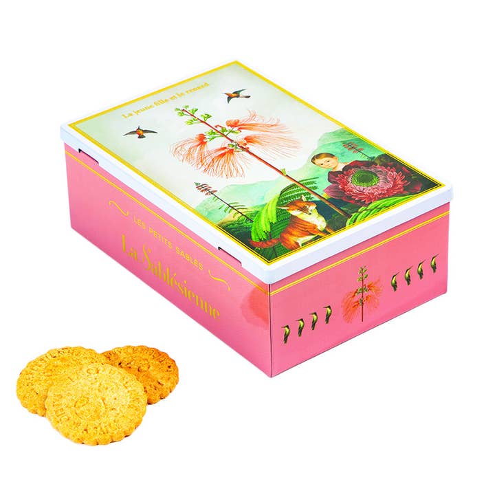 Mürbeteigkekse "Das Mädchen und der Fuchs" 250 g Muttertag für den Großhandel von LA SABLESIENNE