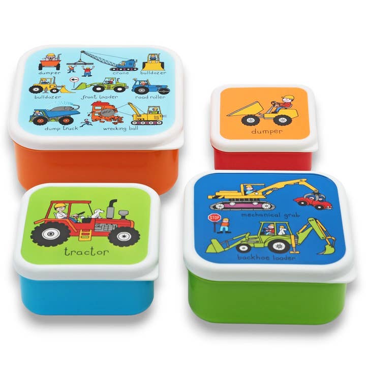 Ensemble de 4 boîtes à collations Trucks pour enfants pour la vente par Tyrrell Katz
